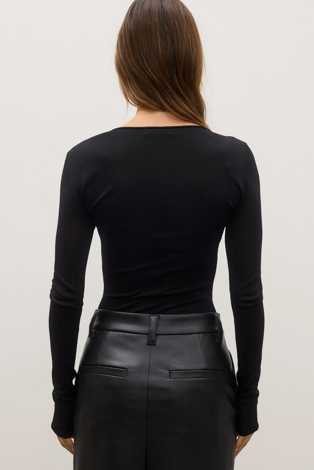 BAYSE BRAND Womens Mani Top Black