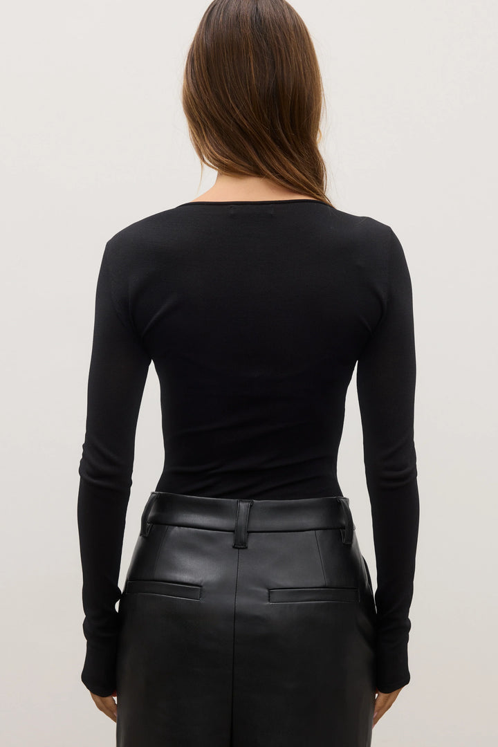 BAYSE BRAND Womens Mani Top Black