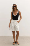 BAYSE BRAND Womens Nico Short Ivory