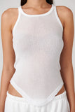 BAYSE BRAND Womens Poppy Tank - White, WOMENS TEES & TANKS, BAYSE BRAND, Elwood 101