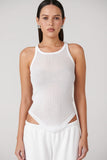 BAYSE BRAND Womens Poppy Tank - White, WOMENS TEES & TANKS, BAYSE BRAND, Elwood 101
