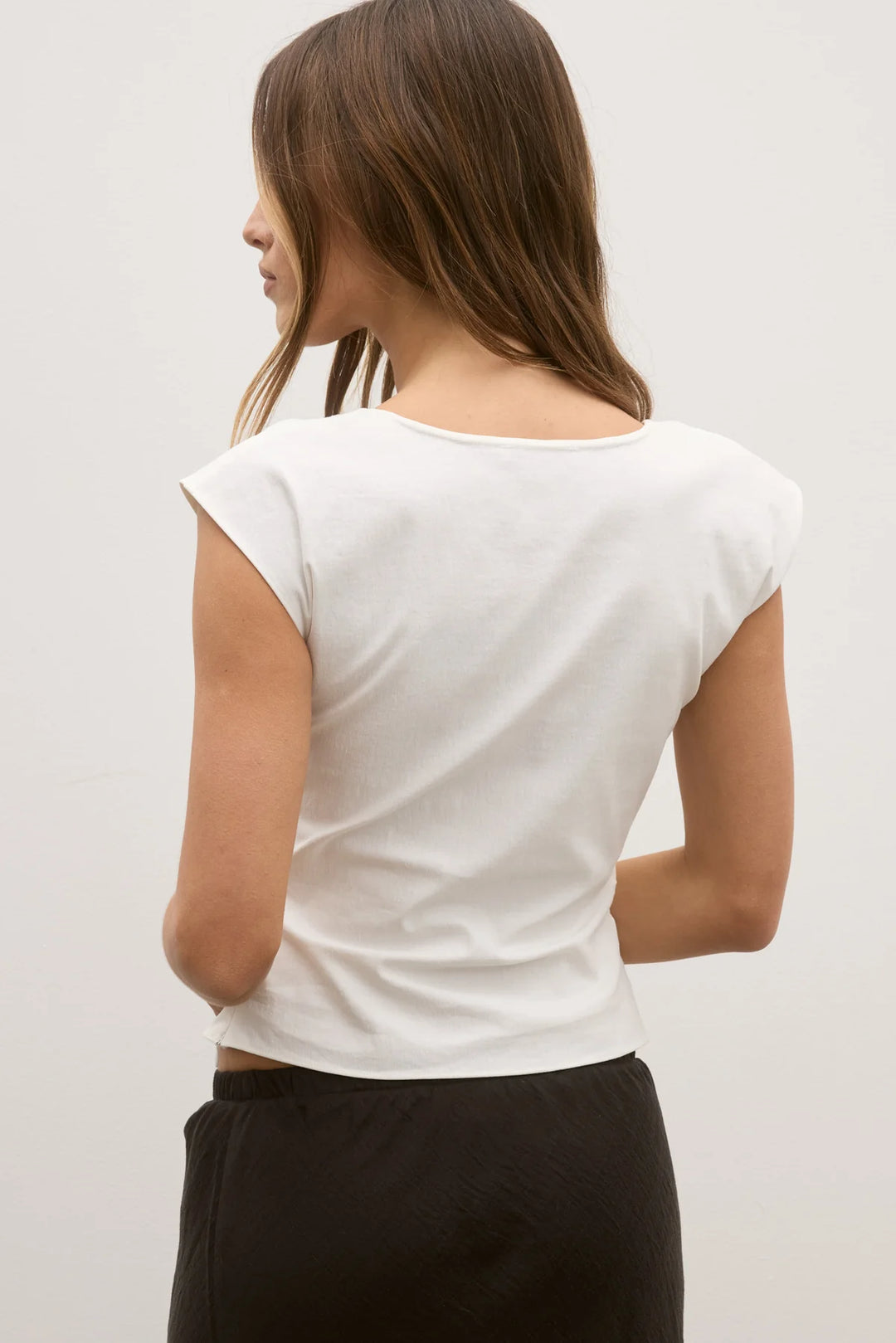 BAYSE BRAND Womens Rani Top in White