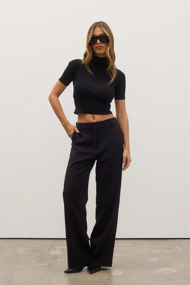 BAYSE BRAND Womens Shay Top Black