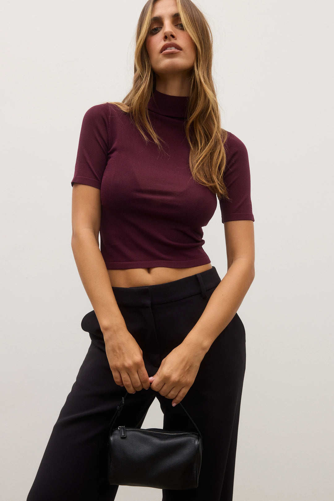 BAYSE BRAND Womens Shay Top Plum