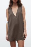 BAYSE BRAND Womens Skylar Dress - Chocolate, WOMENS DRESSES, BAYSE BRAND, Elwood 101
