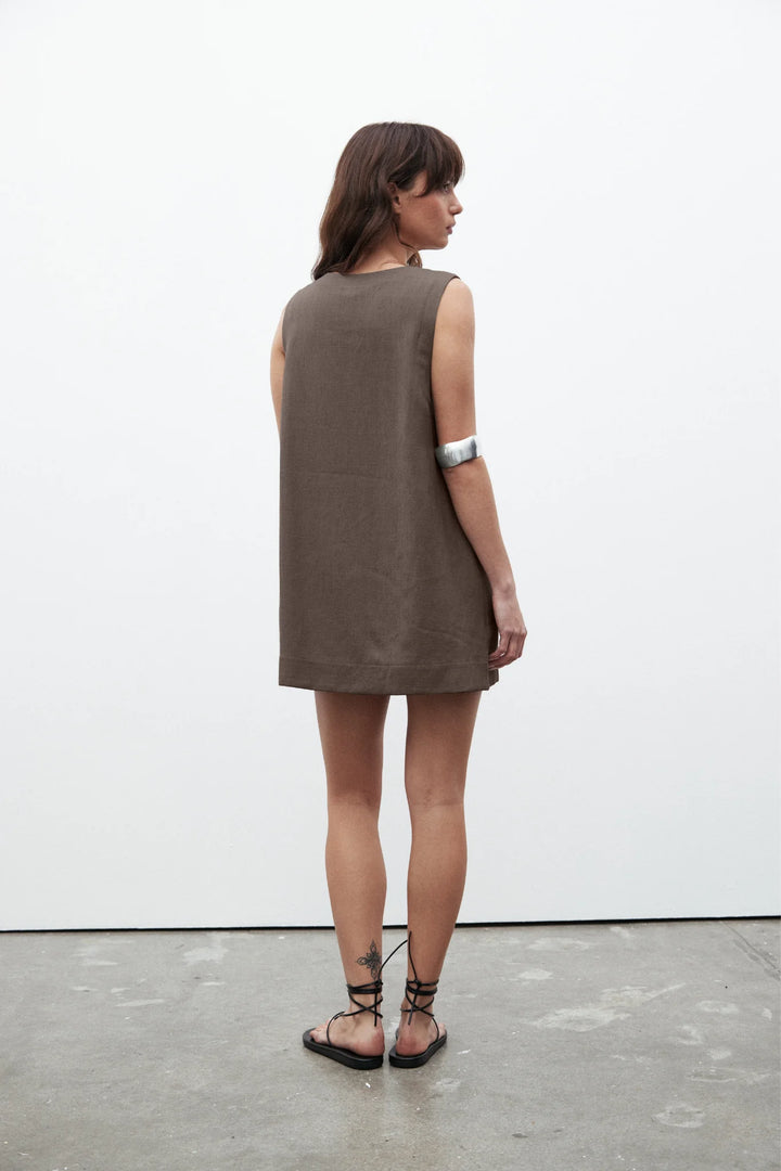 BAYSE BRAND Womens Skylar Dress - Chocolate, WOMENS DRESSES, BAYSE BRAND, Elwood 101
