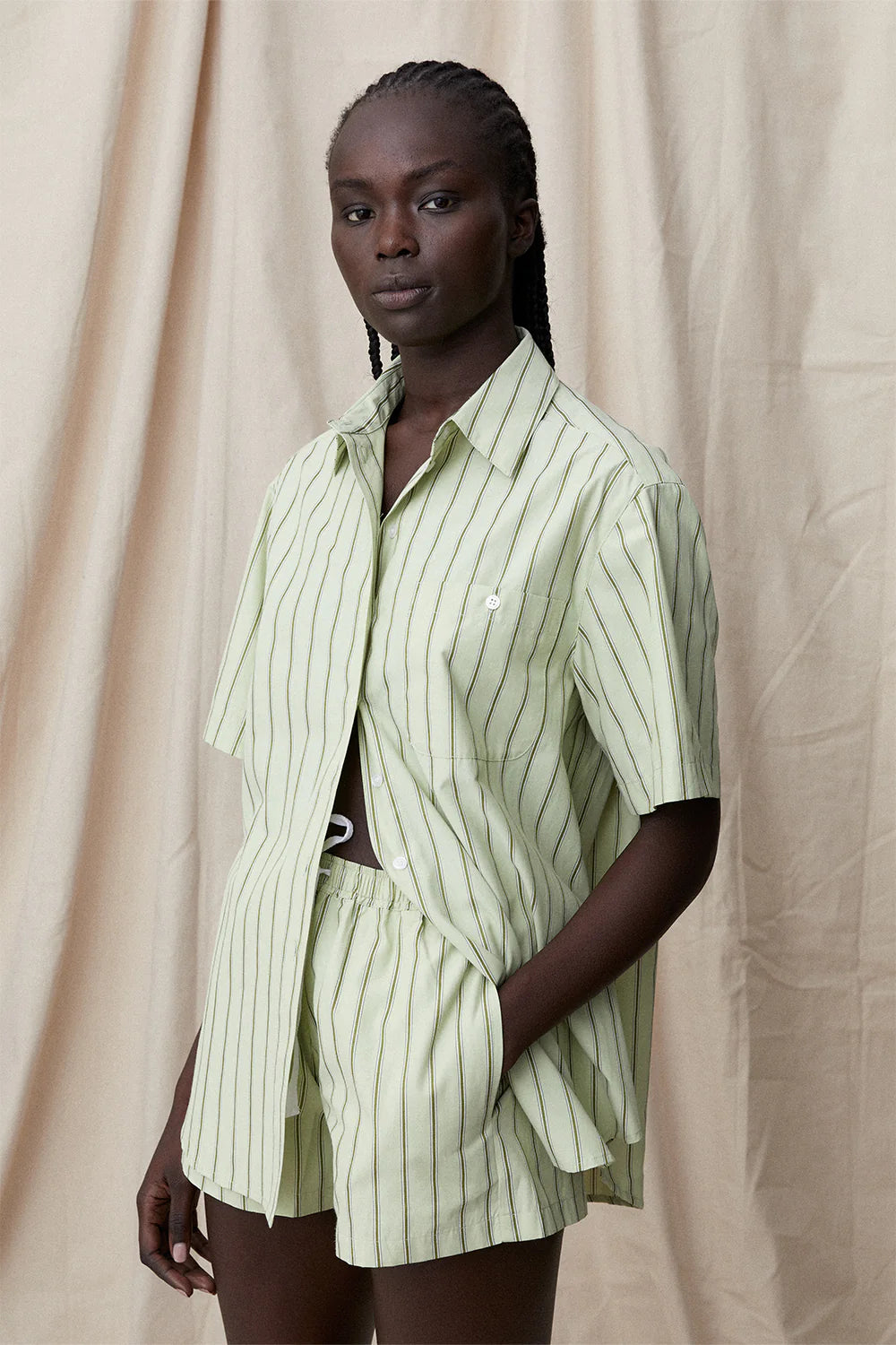 BLANCA Womens Alessia Shirt - Green, WOMENS TOPS & SHIRTS, BLANCA, Elwood 101