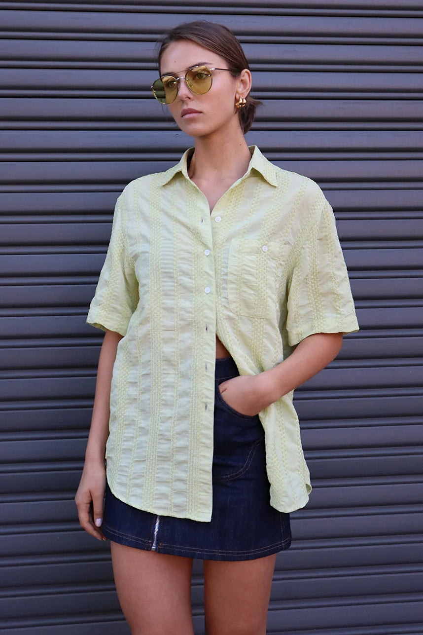 BLANCA Womens Corina Shirt - Sage, WOMENS TOPS & SHIRTS, BLANCA, Elwood 101