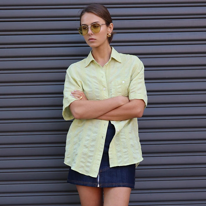 BLANCA Womens Corina Shirt - Sage, WOMENS TOPS & SHIRTS, BLANCA, Elwood 101