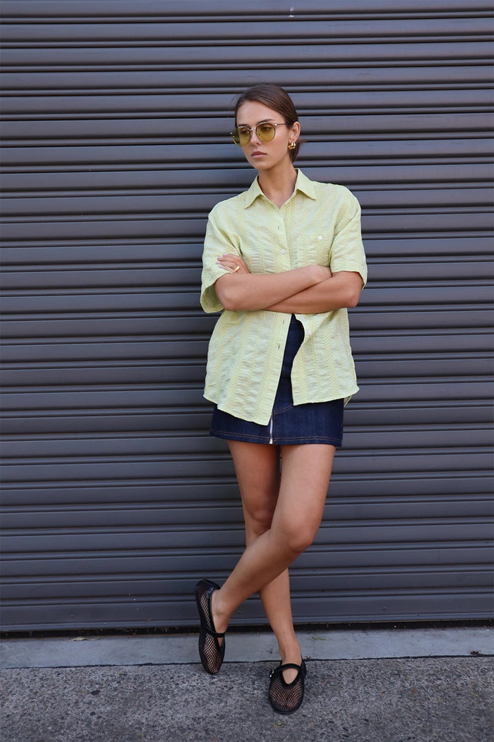 BLANCA Womens Corina Shirt - Sage, WOMENS TOPS & SHIRTS, BLANCA, Elwood 101