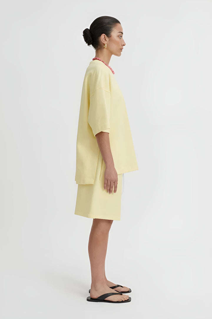 BLANCA Womens Hendrix Tee in Butter