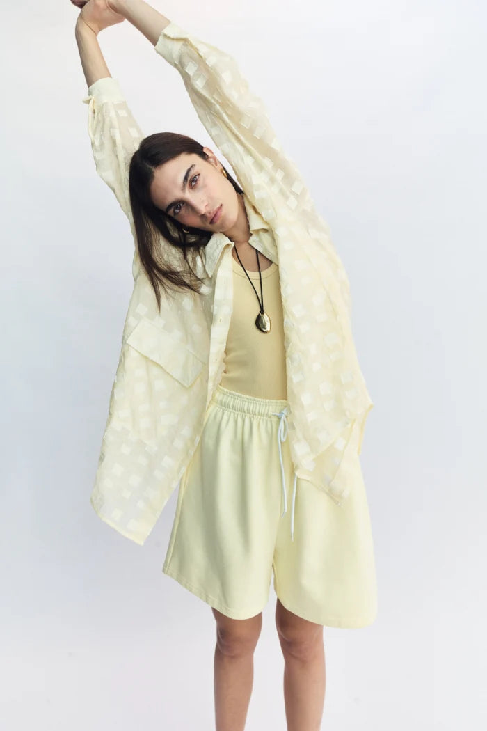 BLANCA Womens Knox Shirt in Butter