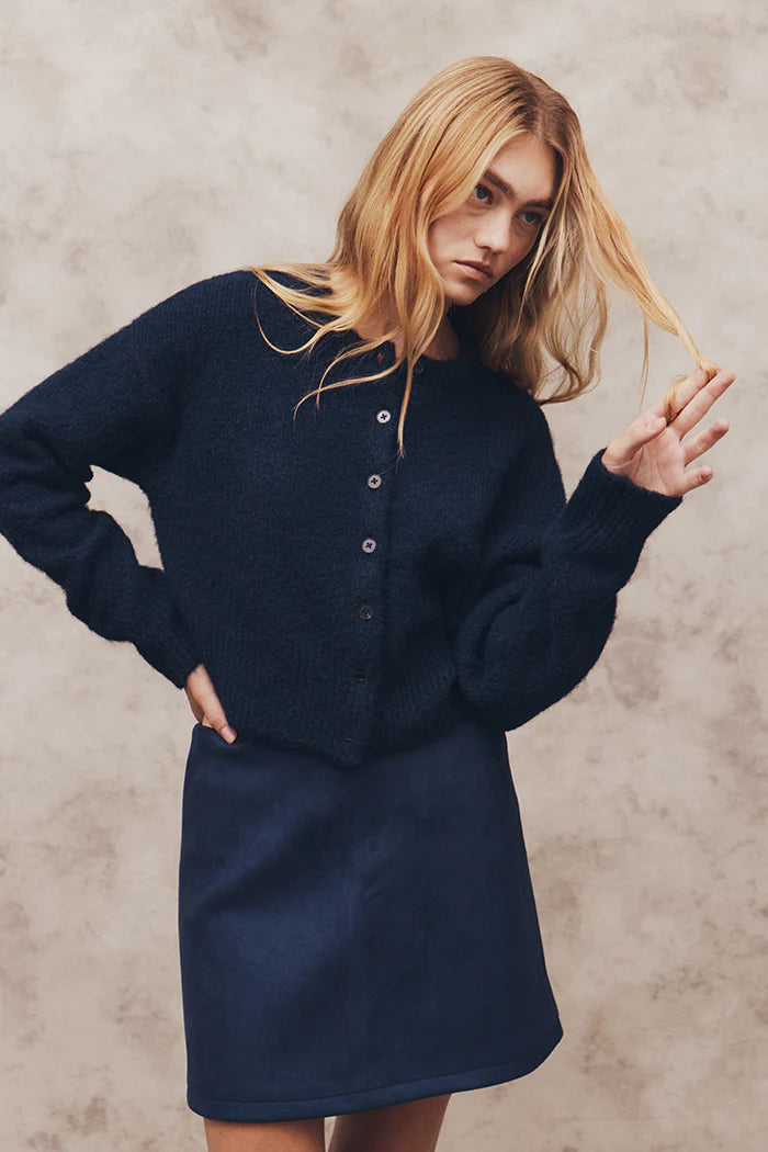 BLANCA Womens Marlo Cardigan Navy, WOMENS KNITS & SWEATERS, BLANCA, Elwood 101