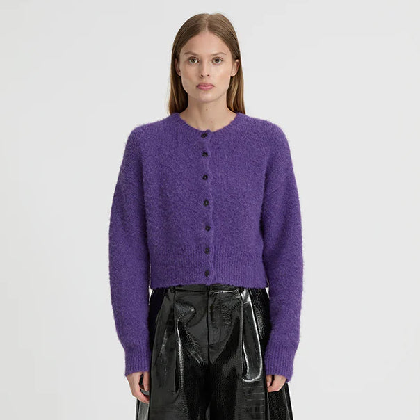 BLANCA Womens Marlo Cardigan Purple, WOMENS KNITS & SWEATERS, BLANCA, Elwood 101