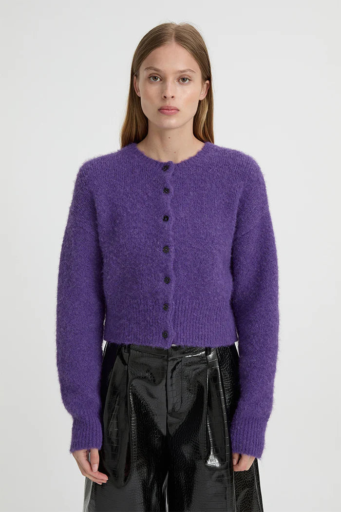 BLANCA Womens Marlo Cardigan Purple, WOMENS KNITS & SWEATERS, BLANCA, Elwood 101
