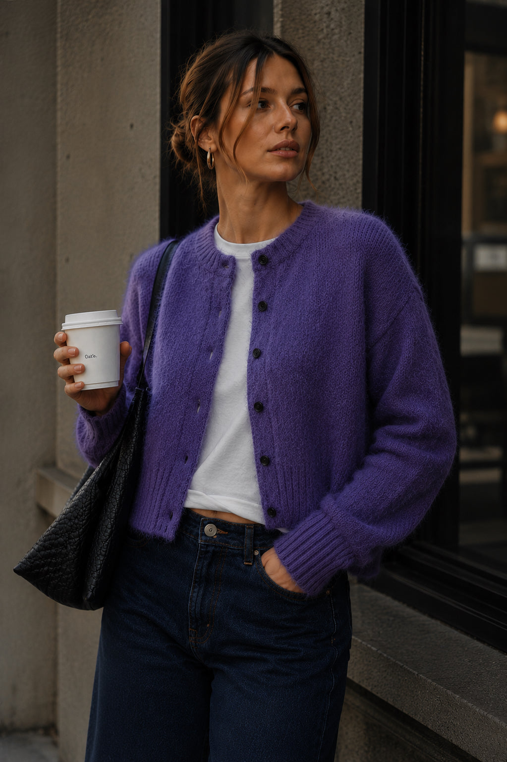 BLANCA Womens Marlo Cardigan Purple, WOMENS KNITS & SWEATERS, BLANCA, Elwood 101