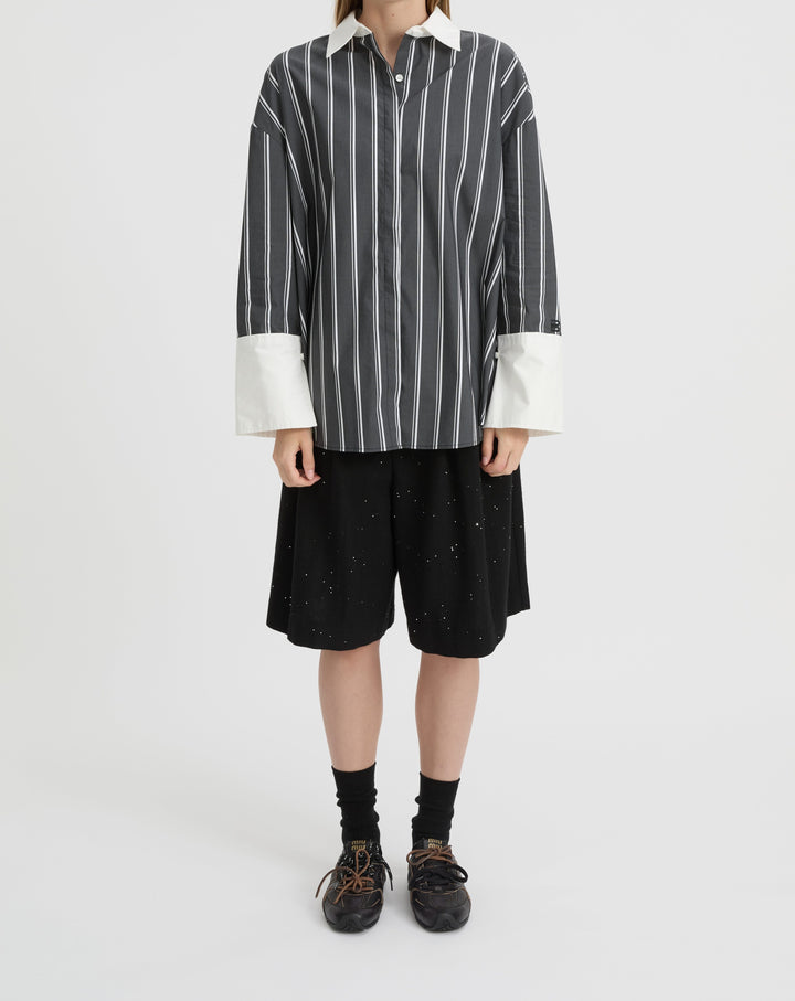 BLANCA Womens Opal Shirt - Black / White Stripe, WOMENS TOPS & SHIRTS, BLANCA, Elwood 101