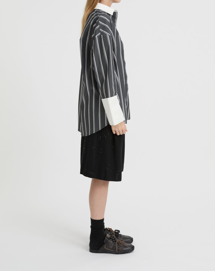 BLANCA Womens Opal Shirt - Black / White Stripe, WOMENS TOPS & SHIRTS, BLANCA, Elwood 101