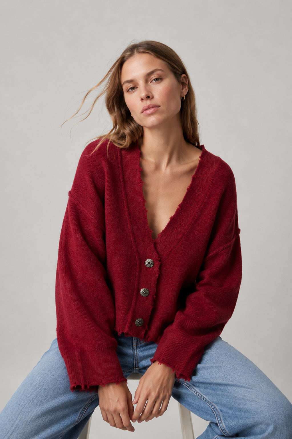 BLANCA Womens Pepa Cardigan Burgundy, WOMENS KNITS & SWEATERS, BLANCA, Elwood 101