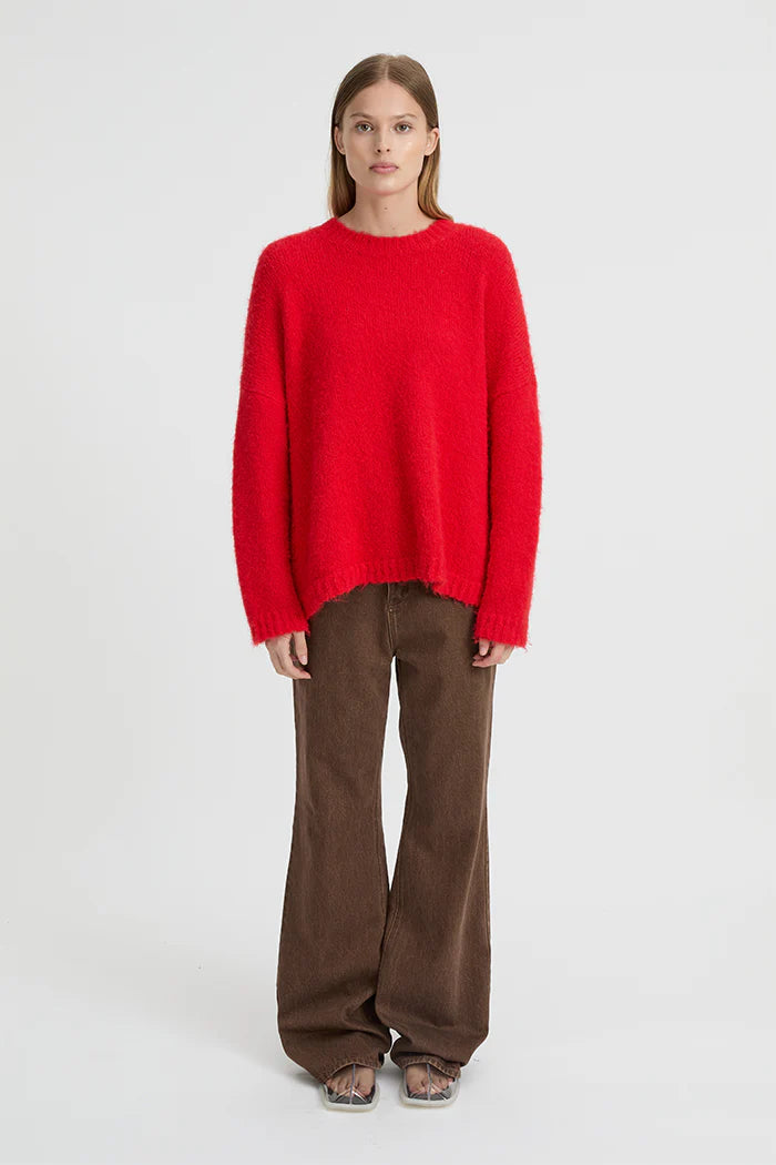 BLANCA Womens Rosmunda Sweater Red, WOMENS KNITS & SWEATERS, BLANCA, Elwood 101