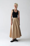 BLANCA STUDIO Womens Brooke Pleated Skirt - Tan, WOMENS SKIRTS, BLANCA, Elwood 101