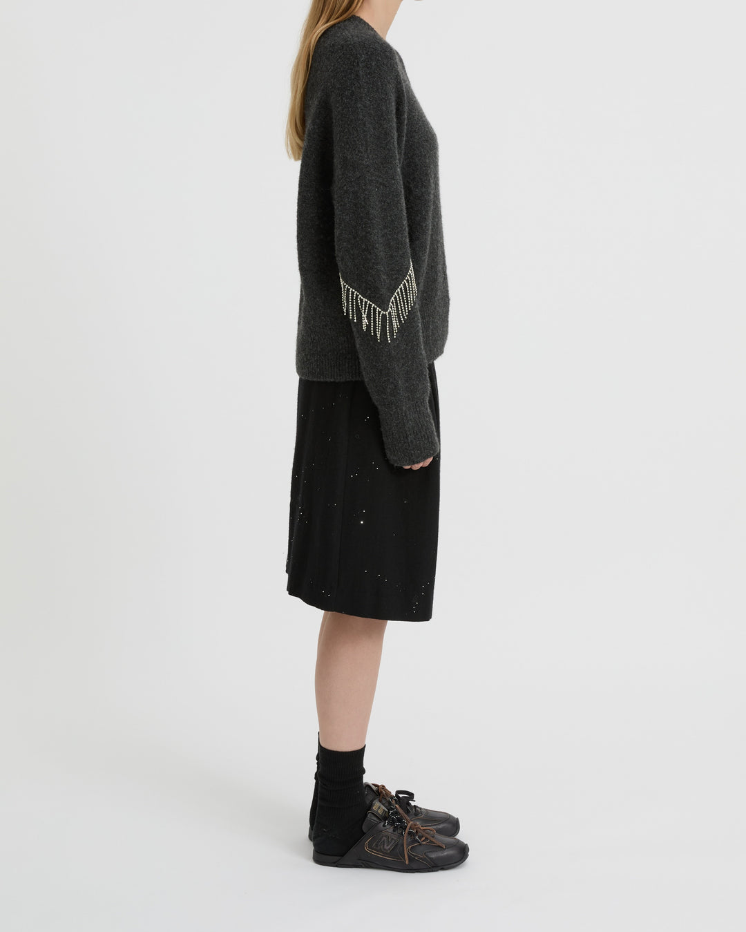 BLANCA Womens Felix Sweater Charcoal, WOMENS KNITS & SWEATERS, BLANCA, Elwood 101