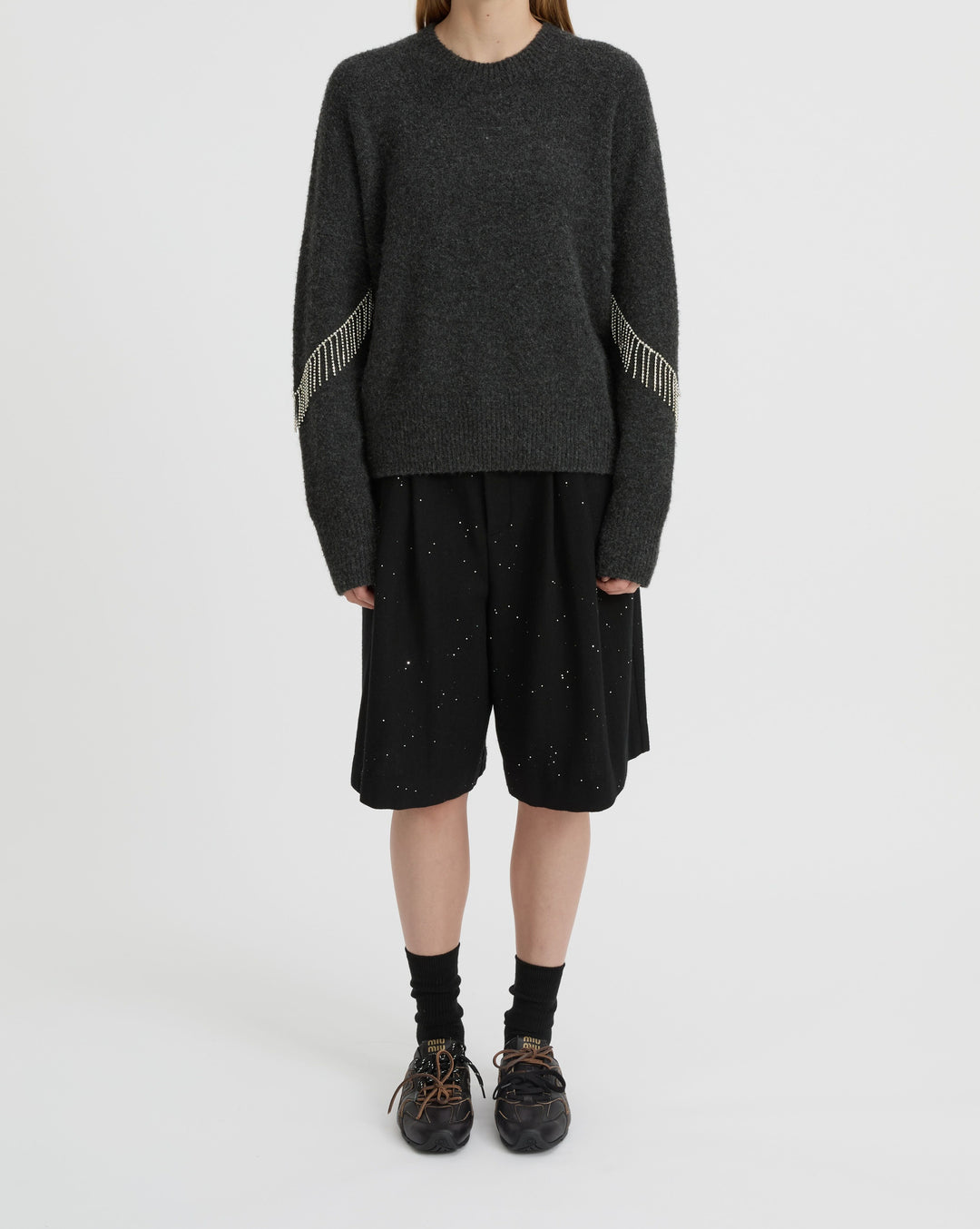 BLANCA Womens Felix Sweater Charcoal, WOMENS KNITS & SWEATERS, BLANCA, Elwood 101