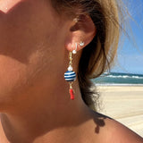 BRIWOK JEWELLERY Womens Helios Earrings - Blue & Red, WOMENS JEWELLERY, BRIWOK JEWELLERY, Elwood 101