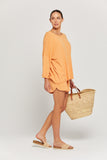BY RIDLEY Womens Lina Linen Top - Melon, WOMENS TOPS & SHIRTS, BY RIDLEY, Elwood 101