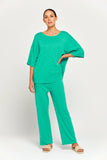 BY RIDLEY Womens Savannah Linen Top - Emerald, WOMENS TOPS & SHIRTS, BY RIDLEY, Elwood 101