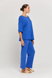 BY RIDLEY Womens Savannah Linen Top - Royal Blue, WOMENS TOPS & SHIRTS, BY RIDLEY, Elwood 101