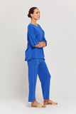 BY RIDLEY Womens Savannah Linen Top - Royal Blue, WOMENS TOPS & SHIRTS, BY RIDLEY, Elwood 101