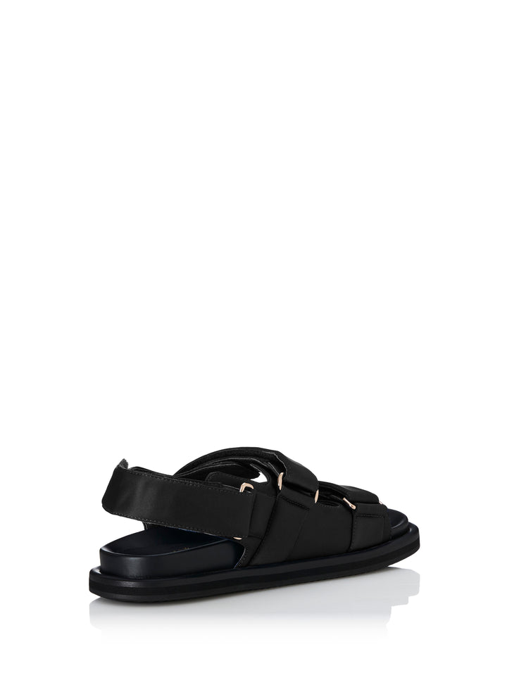 ALIAS MAE Womens Darcy Sandals - Black Satin, WOMENS SHOES, ALIAS MAE, Elwood 101