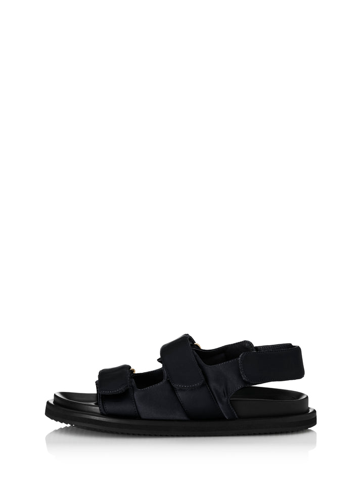 ALIAS MAE Womens Darcy Sandals - Black Satin, WOMENS SHOES, ALIAS MAE, Elwood 101