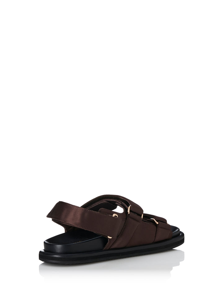 ALIAS MAE Womens Darcy Sandals - Choc Satin, WOMENS SHOES, ALIAS MAE, Elwood 101