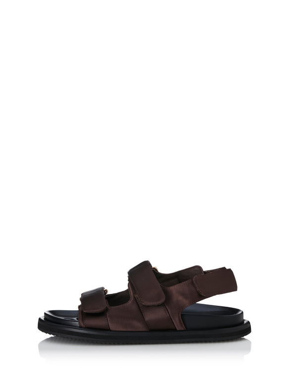 ALIAS MAE Womens Darcy Sandals - Choc Satin, WOMENS SHOES, ALIAS MAE, Elwood 101