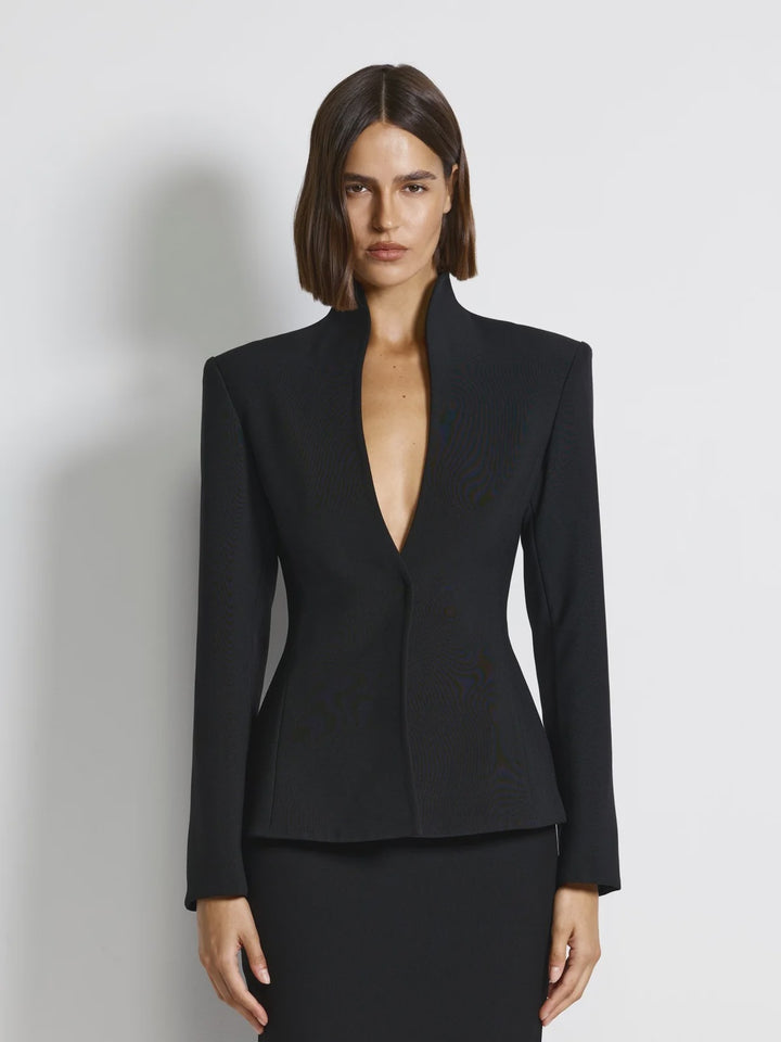 EFFIE KATS Womens Bowie Blazer in Black