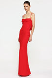 EFFIE KATS Womens Havilland Gown - Cherry Red