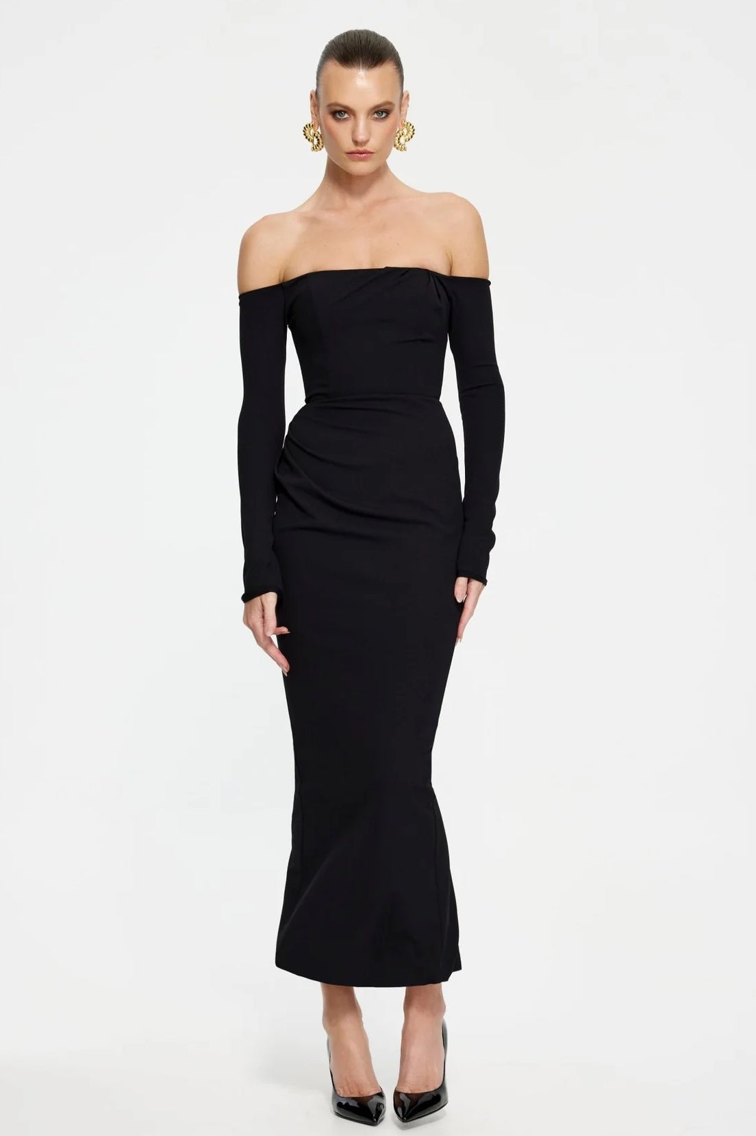 EFFIE KATS (black) Bacall top/skirt set