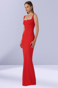 EFFIE KATS Womens Natalya Gown - Cherry Red, WOMENS DRESSES, EFFIE KATS, Elwood 101