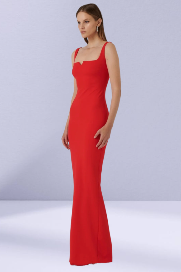 EFFIE KATS Womens Natalya Gown - Cherry Red, WOMENS DRESSES, EFFIE KATS, Elwood 101
