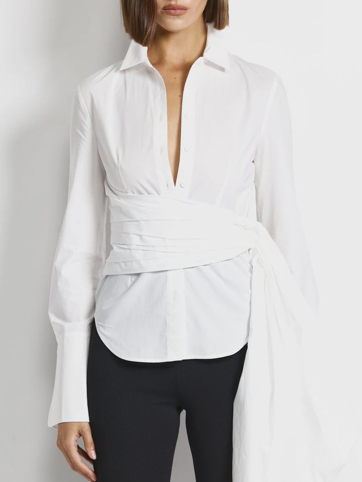EFFIE KATS Womens Phillipa Shirt in White