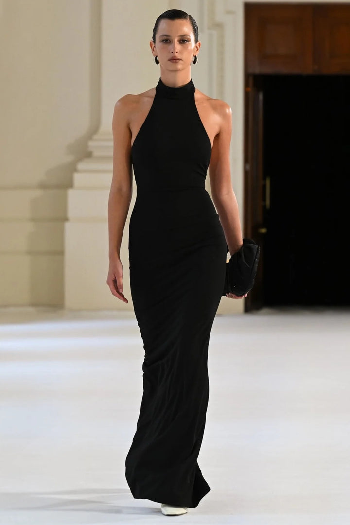 EFFIE KATS Womens Rhi Gown in Black
