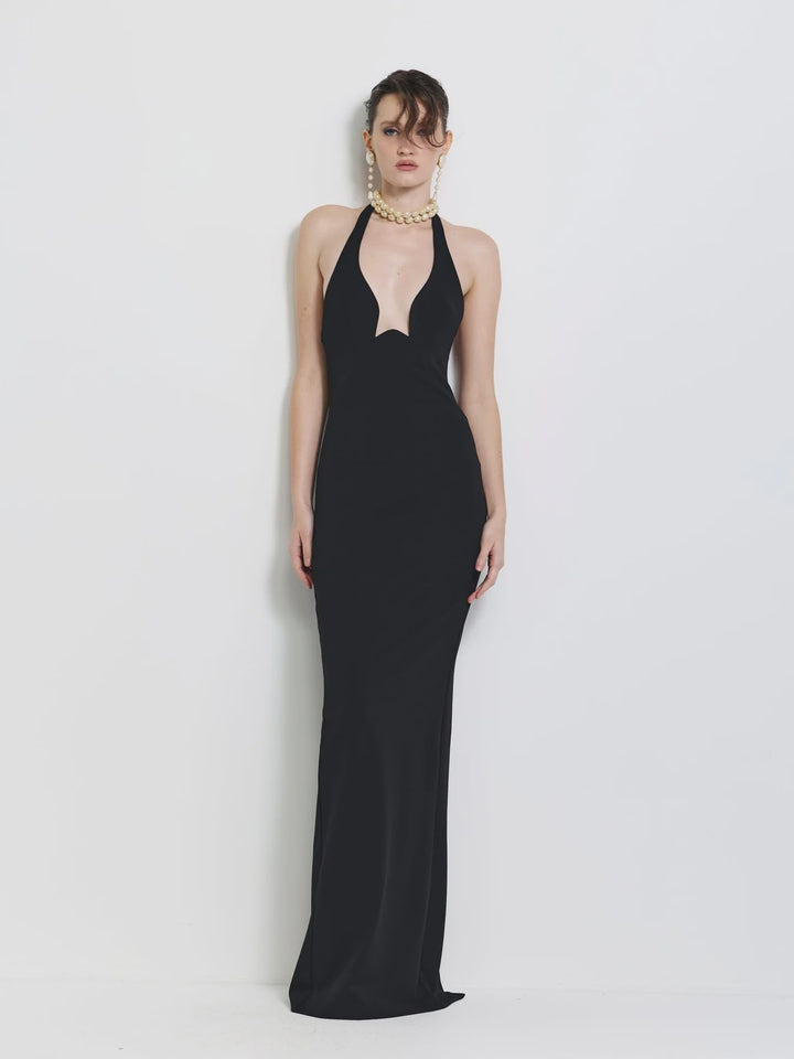 EFFIE KATS Womens Starla Gown in Black