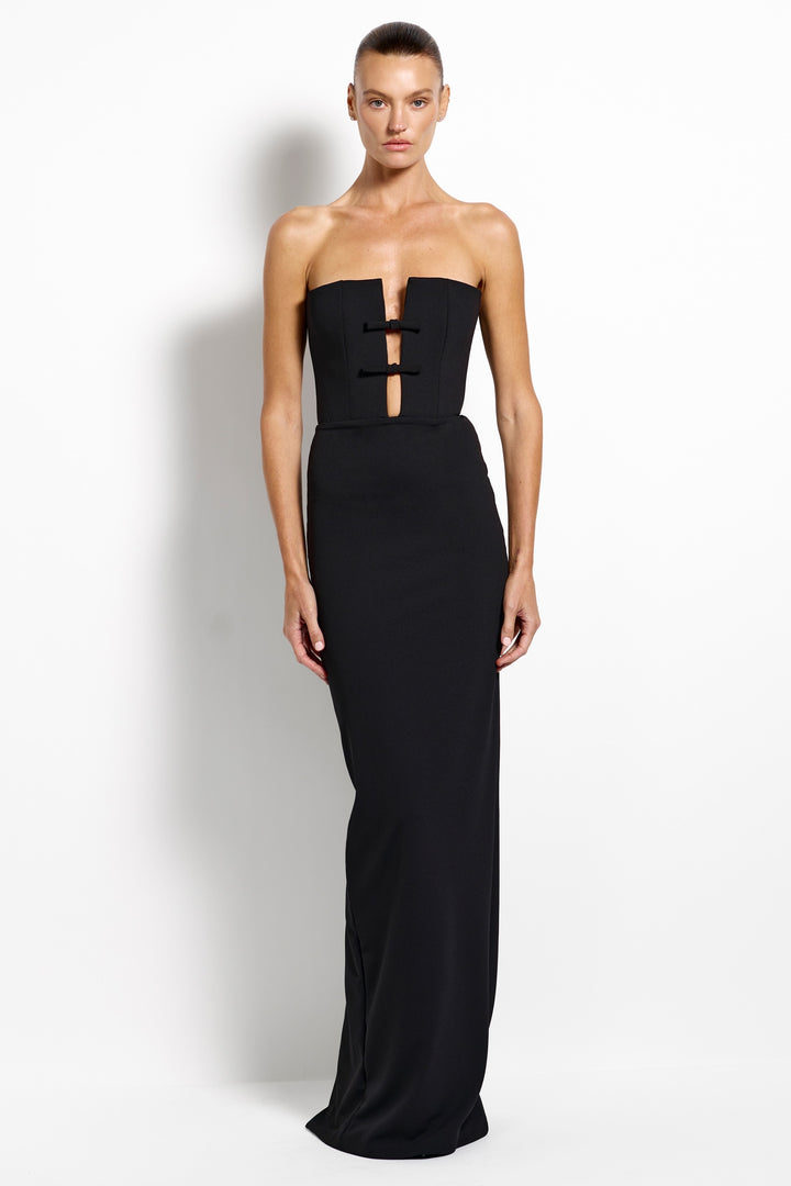 EFFIE KATS Womens Addison Gown in Black, WOMENS DRESSES, EFFIE KATS, Elwood 101