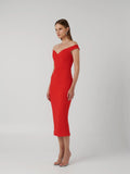 EFFIE KATS Womens AAMI Midi Dress - Red, WOMENS DRESSES, EFFIE KATS, Elwood 101