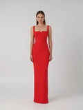 EFFIE KATS Womens Natalya Gown - Cherry Red, WOMENS DRESSES, EFFIE KATS, Elwood 101