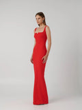 EFFIE KATS Womens Natalya Gown - Cherry Red, WOMENS DRESSES, EFFIE KATS, Elwood 101