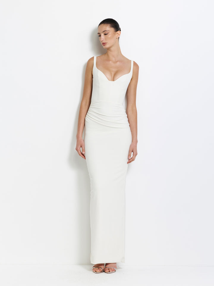 EFFIE KATS Womens Pearl Gown in Ivory