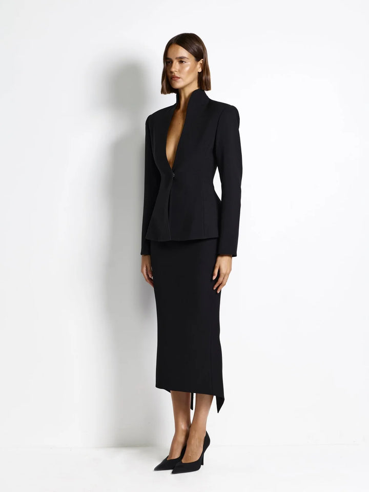 EFFIE KATS Womens Bowie Blazer in Black